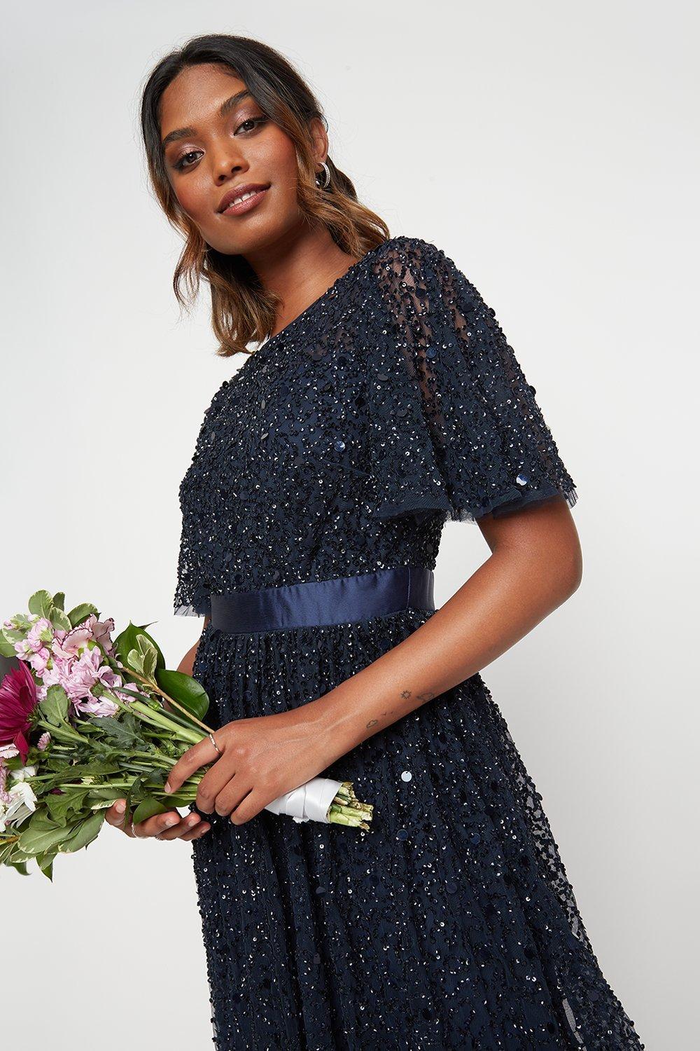 Dorothy perkins store navy maxi dress