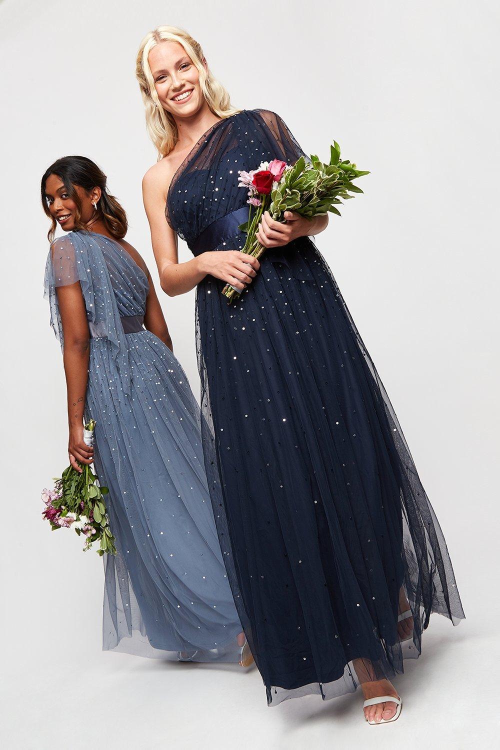 Dorothy perkins blue bridesmaid dress sale