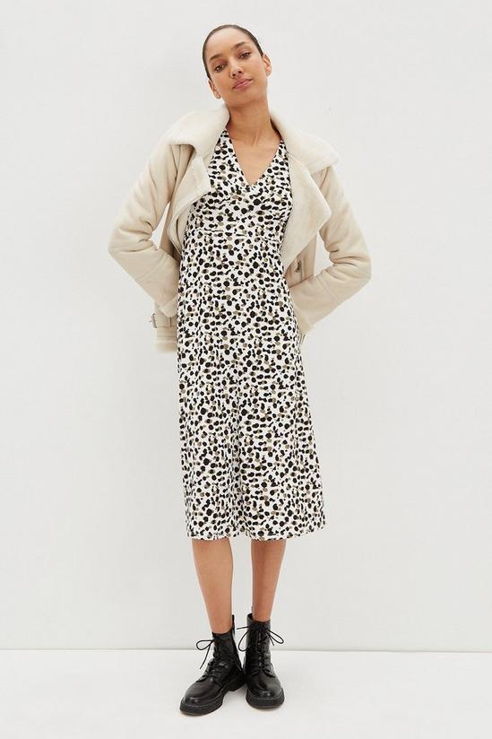 Dorothy Perkins Ivory Leopard Print Soft Touch Midi Dress 2