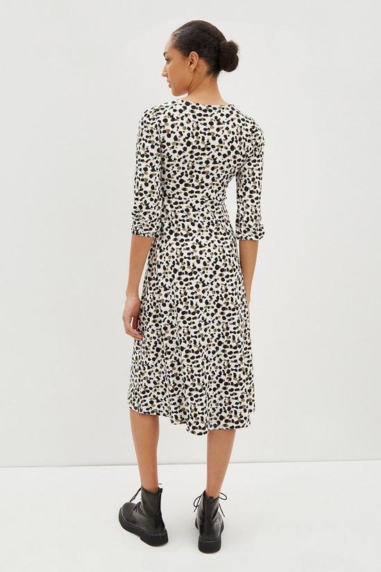 Dorothy Perkins Ivory Leopard Print Soft Touch Midi Dress 3