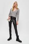 Dorothy Perkins Faux Leather And Ponte Back Legging thumbnail 2