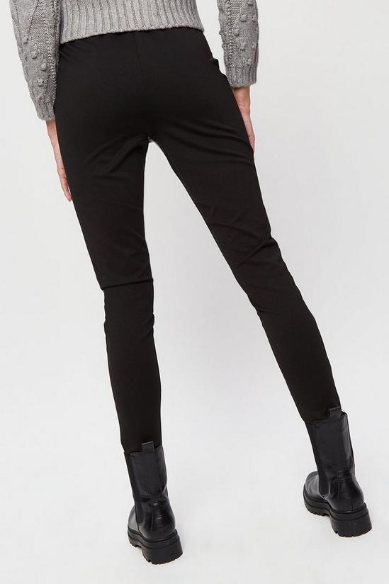 Dorothy Perkins Faux Leather And Ponte Back Legging 3