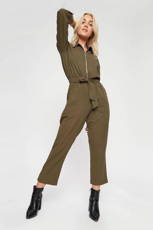 Dorothy perkins hotsell khaki jumpsuit