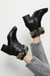 Dorothy Perkins Comfort Wide Fit Marthie Faux Fur Ankle Boots thumbnail 1