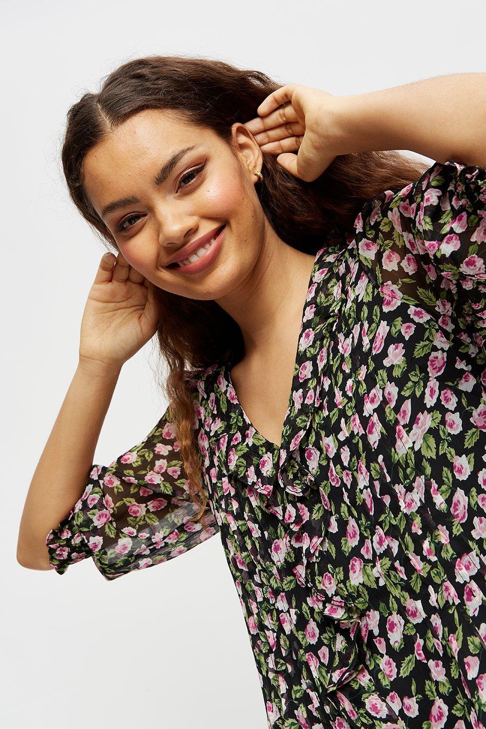 Dorothy perkins chiffon sales tops