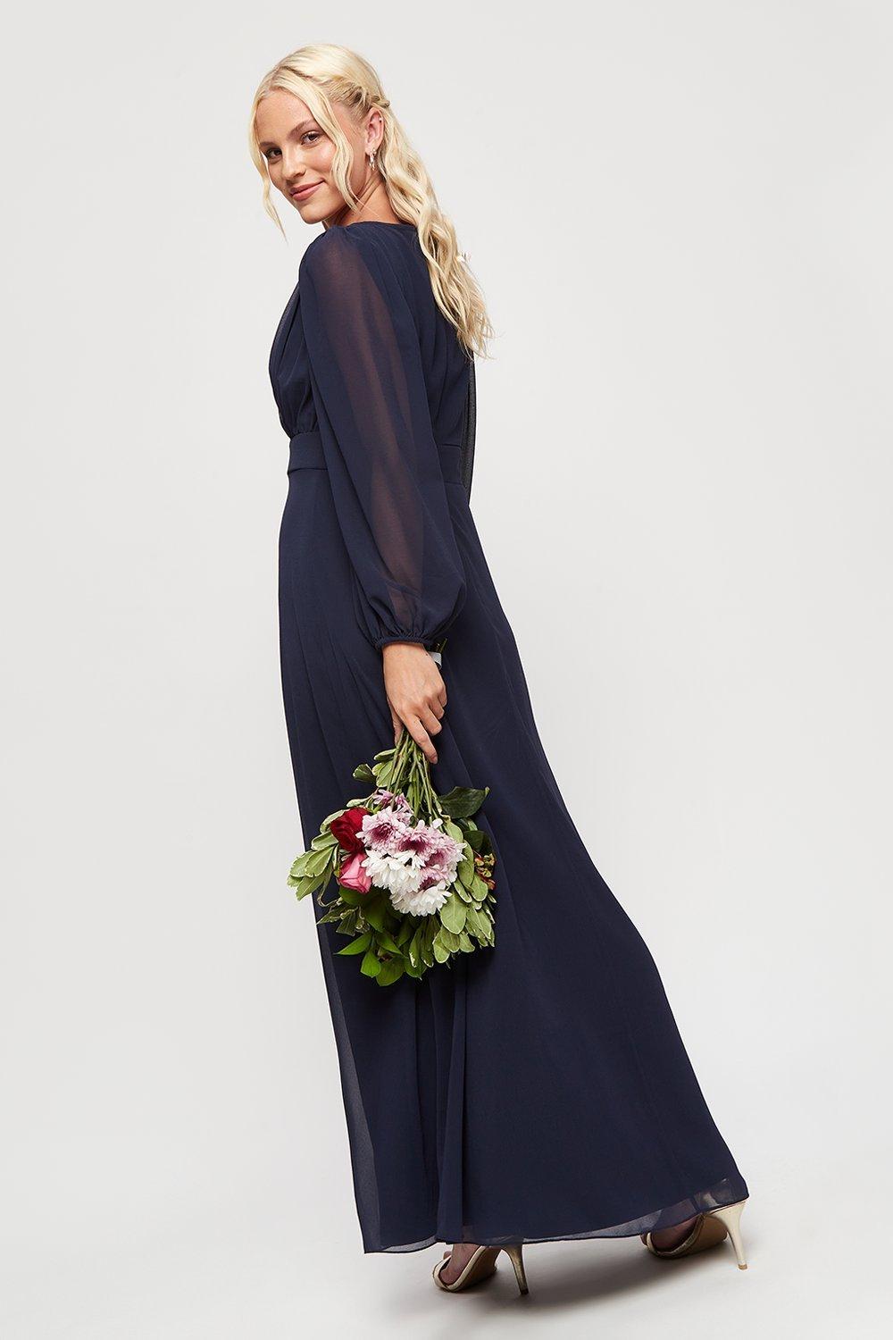 Long sleeve maxi dress dorothy sale perkins