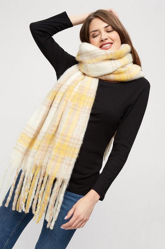 Dorothy Perkins Check Heavy Brushed Blanket Scarf 2
