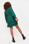 Dorothy Perkins Green High Neck Ruffle Mini Dress thumbnail 3