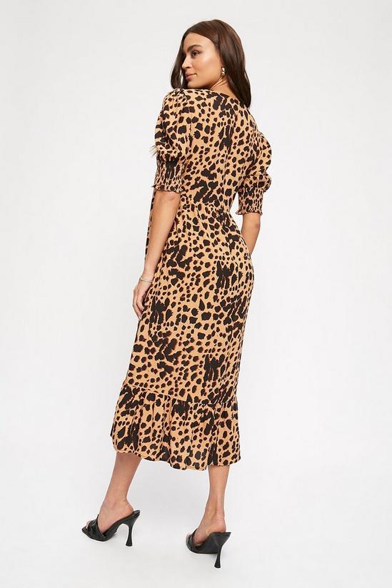 Dorothy Perkins Cheetah Smock Midi Dress 3