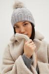 Dorothy Perkins Cable Knit Pom Hat thumbnail 1