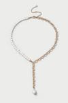 Dorothy Perkins Gold Pearl Necklace thumbnail 1