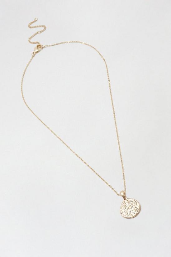 Dorothy Perkins Gold Coin Ditsy Chain Necklace 2