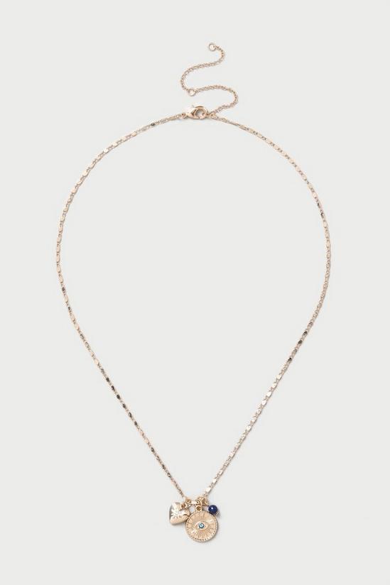 Dorothy Perkins Gold Mystic Cluster Ditsy Necklace 1