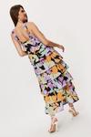Dorothy Perkins Large Scale Fluro Floral Tiered Midaxi Dress thumbnail 3