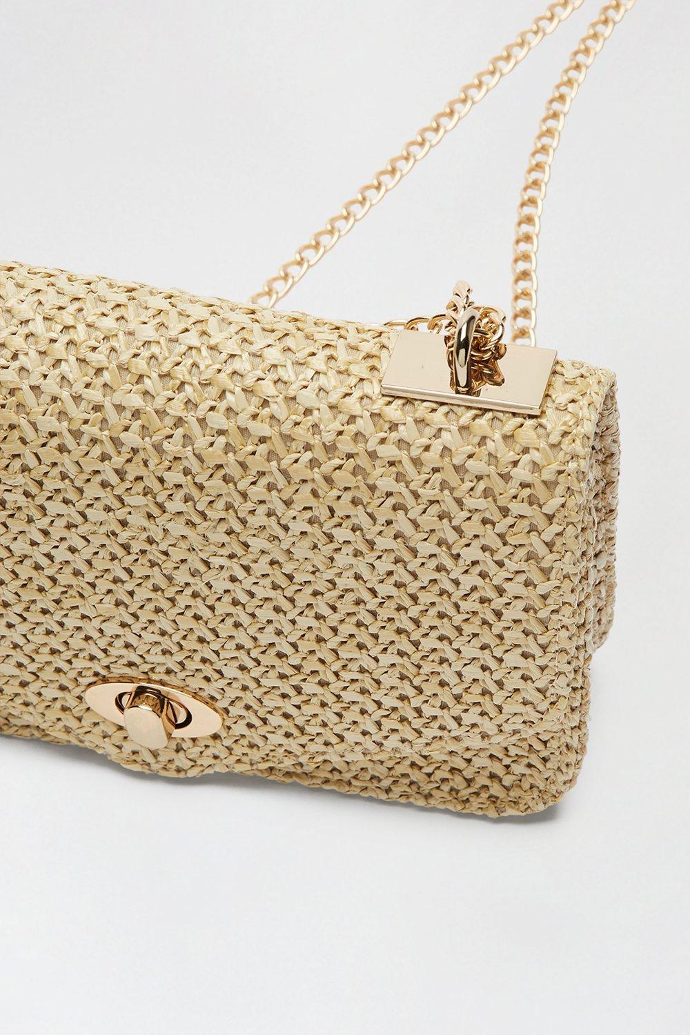 Dorothy perkins straw discount bag