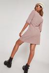Dorothy Perkins Pink Check Textured Mini Dress thumbnail 3