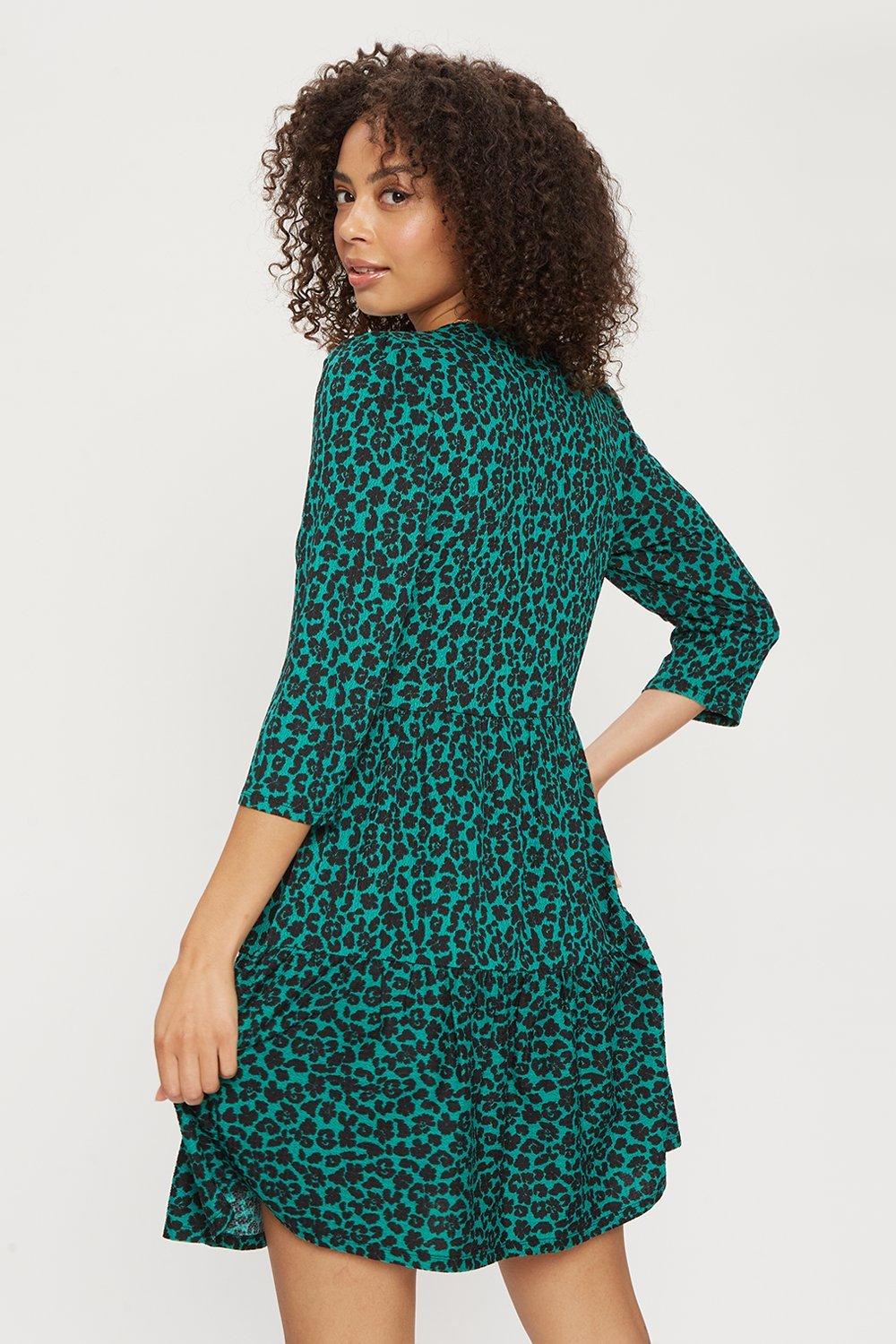 Dorothy perkins green sales floral dress