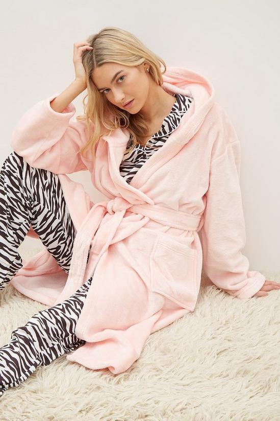 Dorothy Perkins Grumpy But Gorgeous Pink Hooded Robe 4