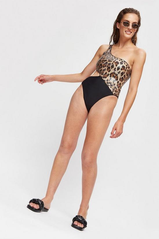 Dorothy Perkins Sequin Leopard Swimsuit 2