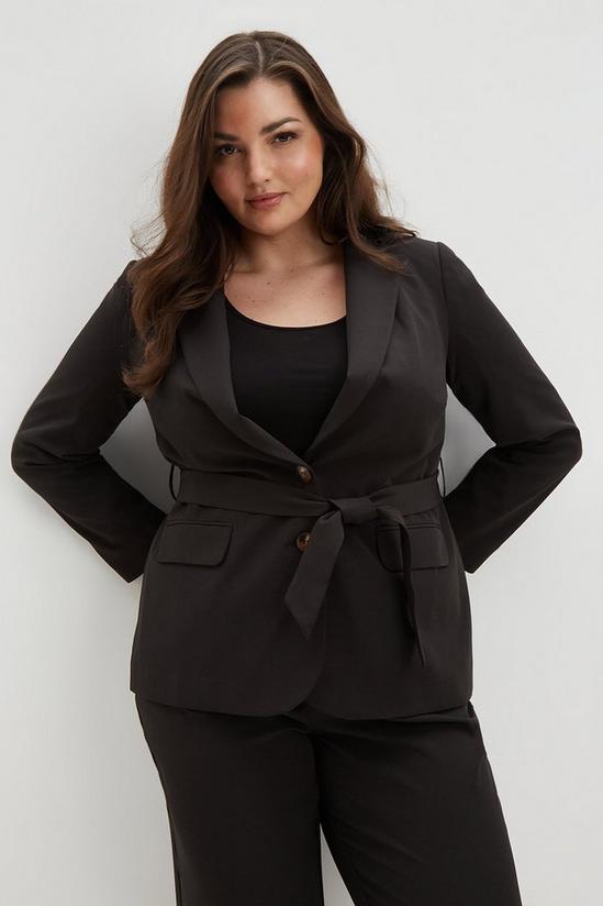 Dorothy Perkins Curve Relaxed Belted Blazer 1