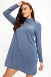 Dorothy Perkins Quilted High Neck Long Sleeve Mini Dress thumbnail 4