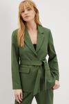 Dorothy Perkins Petite Relaxed Belted Blazer thumbnail 1