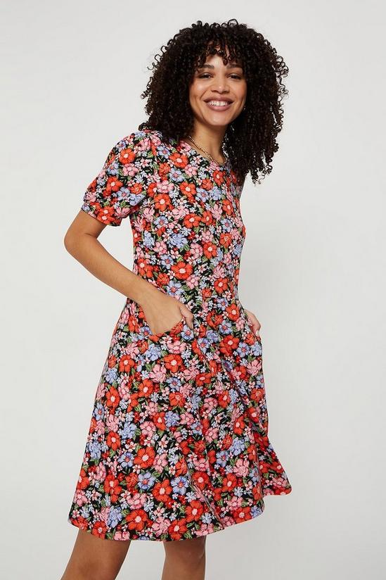 Dorothy Perkins Floral Mini Tshirt Dress 4