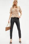 Dorothy Perkins Camel Ruched Front Top thumbnail 2