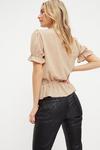 Dorothy Perkins Camel Ruched Front Top thumbnail 3