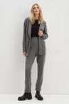 Dorothy Perkins Tall Black & White Textured Pull On Trousers thumbnail 1