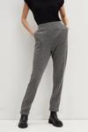 Dorothy Perkins Tall Black & White Textured Pull On Trousers thumbnail 4