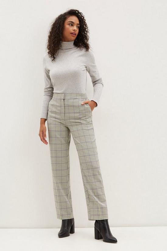 Dorothy Perkins Tall Check Crop Tailored Trousers 1