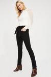 Dorothy Perkins Seam Detail Slim Belted Jeans thumbnail 1