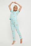 Dorothy Perkins Rainbow T-Shirt and Cuffed Trousers Pyjama Set thumbnail 1