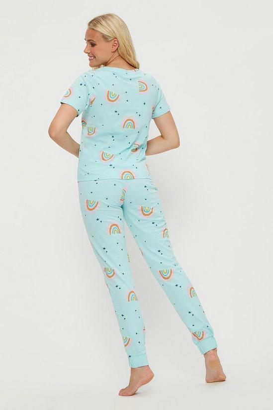 Dorothy Perkins Rainbow T-Shirt and Cuffed Trousers Pyjama Set 3