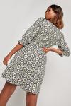 Dorothy Perkins Green Geo Empire Seam Textured Mini Dress thumbnail 3