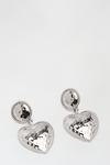 Dorothy Perkins Silver Heart Earrings thumbnail 2