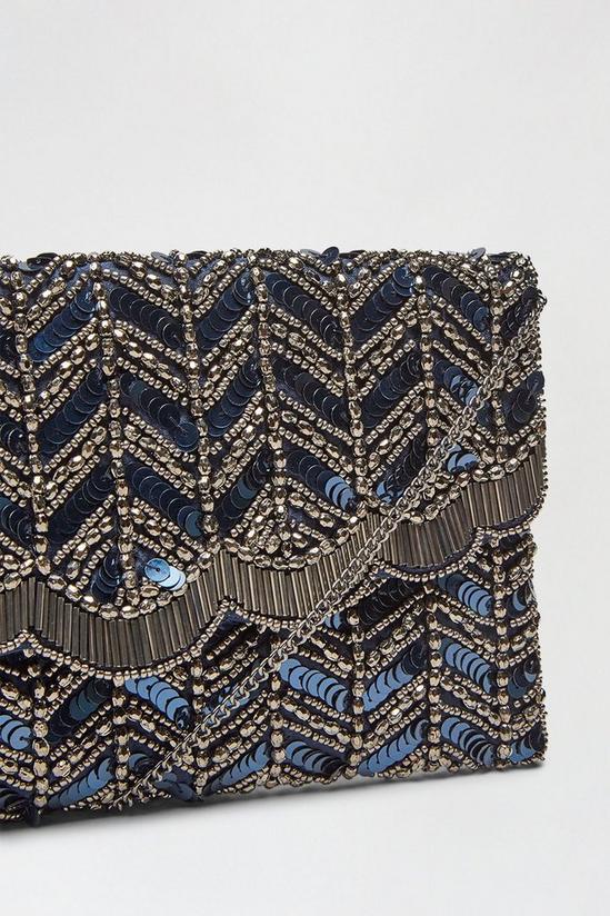 Dorothy Perkins Scallop Edge Embellished Clutch Bag 4