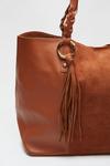 Dorothy Perkins Luxe Leather Tassel Shopper thumbnail 4