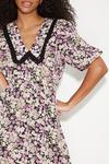 Dorothy Perkins Purple Ditsy Collar Mini Dress thumbnail 4