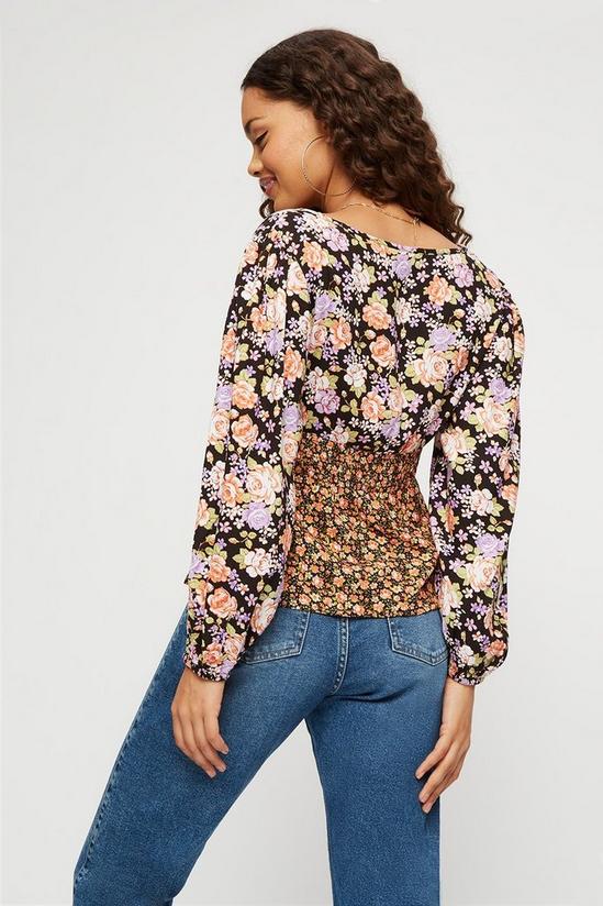 Dorothy Perkins Petite Orange Floral Mix And Match Top 3