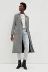 Dorothy Perkins Dogtooth Belted Coat thumbnail 1