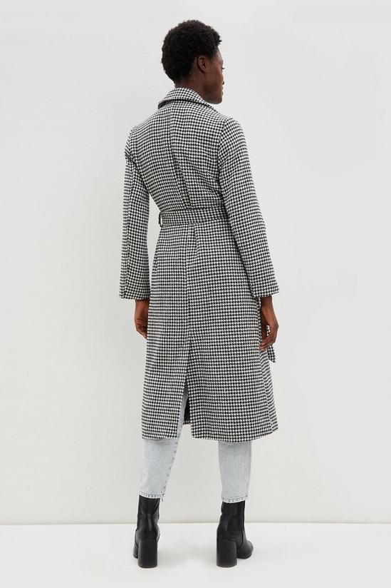 Dorothy Perkins Dogtooth Belted Coat 3