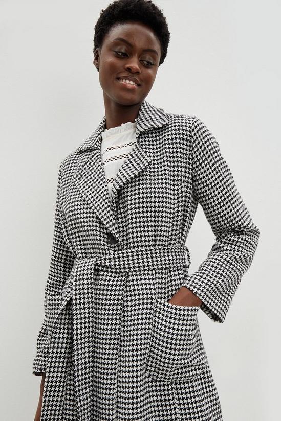 Dorothy Perkins Dogtooth Belted Coat 4