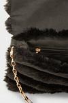Dorothy Perkins Faux Fur Chain Handle Clutch Bag thumbnail 4