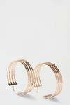 Dorothy Perkins Gold Metal Lined Hoop Earrings thumbnail 2