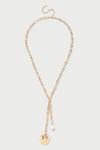 Dorothy Perkins Gold Lariat Style Necklace thumbnail 1