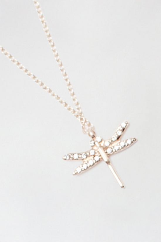Dorothy Perkins Gold Delicate Dragonfly Detail Chain 2