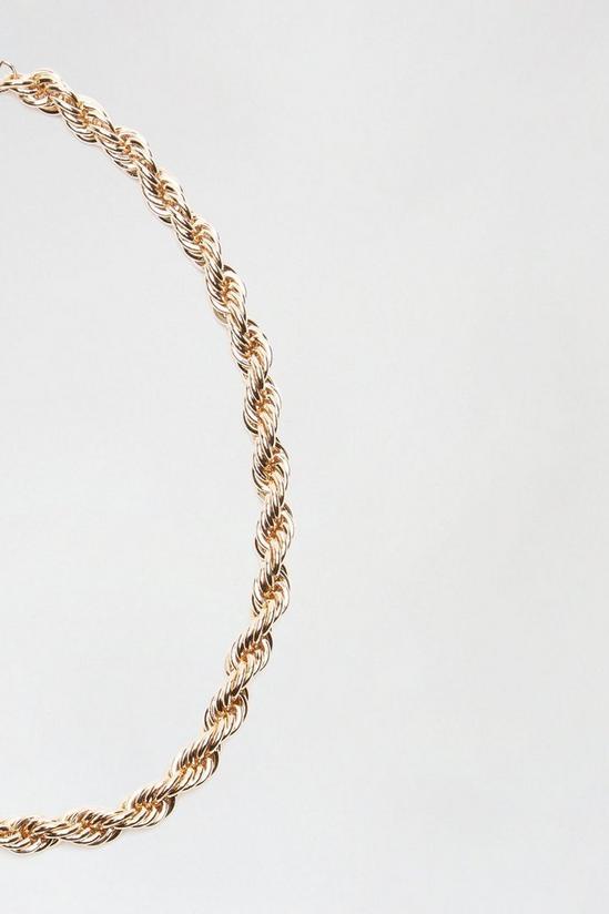Dorothy Perkins Gold Twist Chain Necklace 2