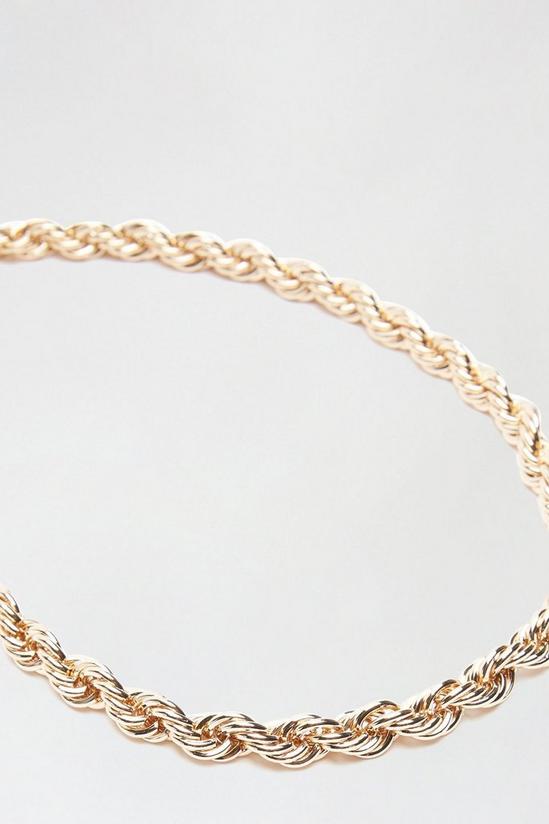 Dorothy Perkins Gold Twist Chain Necklace 3